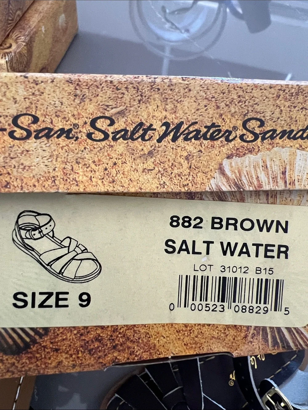 AUTH NIB Salt Water the Original Sandal Toddler Little Kids BROWN